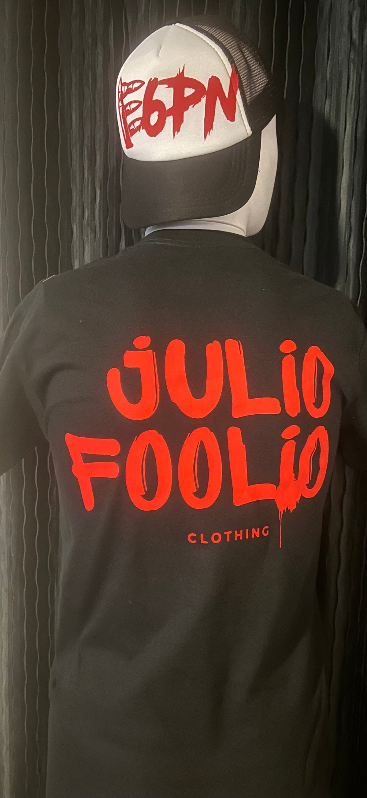 Foolio Merch OFFICIAL E6PN JULIO FOOLIO BLACK TEE – Julio Foolio™️ Official Merchandise